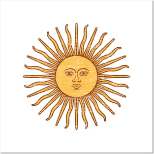 Sun of May Argentina Flag Posters and Art